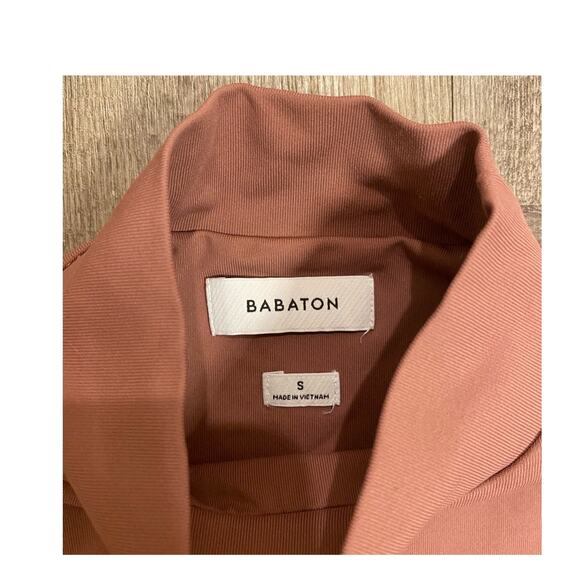BABATON Contour Smockneck Long Sleeve in Red Willow Mauve Pink Size Small - Picture 2 of 7